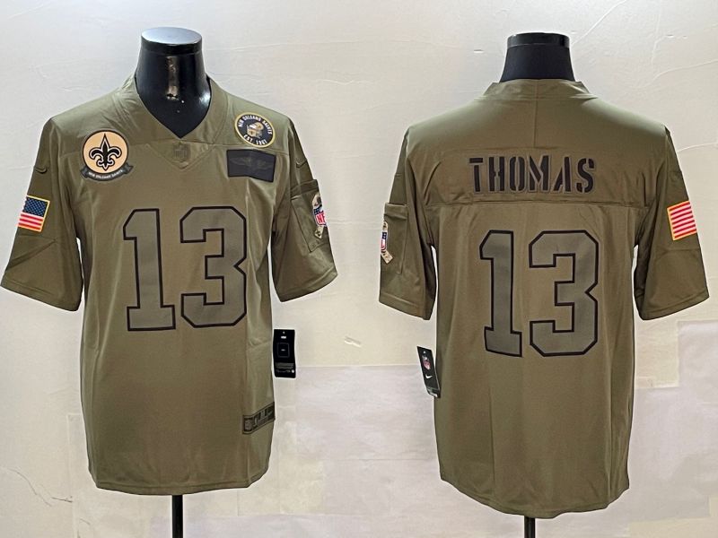 Men New Orleans Saints 13 Thomas Green 2024 Nike Limited NFL Jersey style 01081